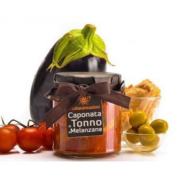 Achat  italiens : Caponata de thon aubergines 300g