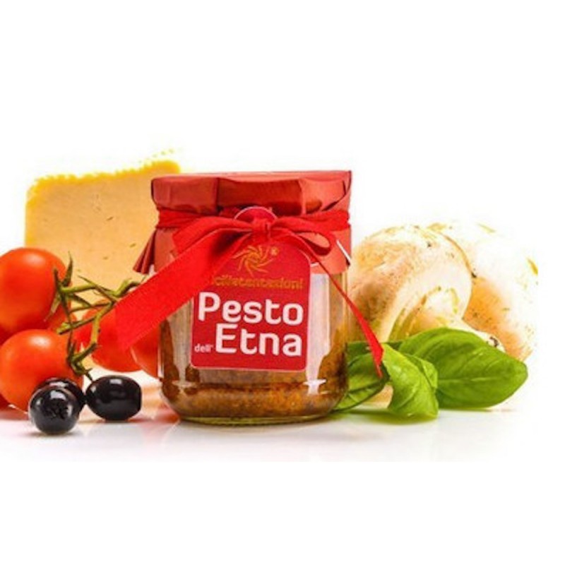 Achat Sauces, &eacute;pices et condiments : Pesto de l'Etna Sicilia Tentazione 90g