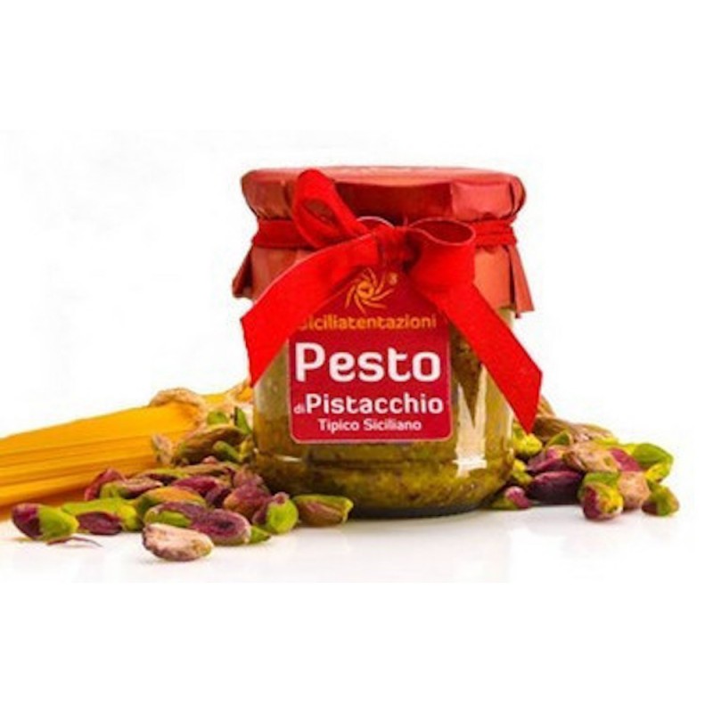 Achat Sauces, &eacute;pices et condiments : Pesto de pistache Sicilia Tentazione 90g