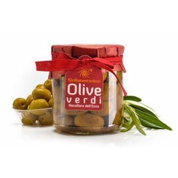 Achat Antipasti italiens : Olives vertes de Sicile  270 G