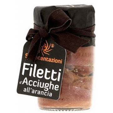 Achat Antipasti italiens : Anchois de Sicile marinés à l'orange 80 g