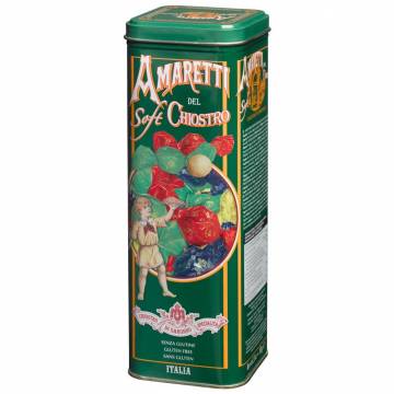 Achat Tout le sucré italiens : Amaretti tendres boite métal retro 180 g