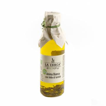 Achat Huiles d'olive et vinaigres italiens  italiens : Huile d'olive Bio à la truffe blanche d'Alba 100ml