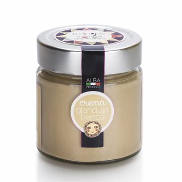 Achat Douceurs sucrées italiens : Crème de gianduja blanche 250g